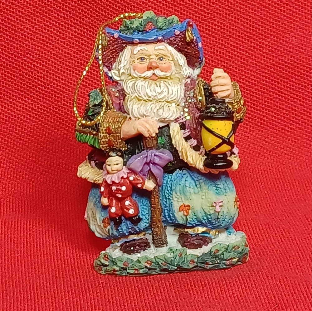 Vintage Santa Claus CRINKLE CLAUS Ornament MADRID CRINKLE